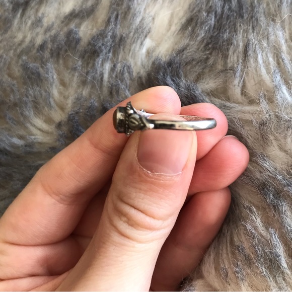 Brown Sterling Silver Ring - Size 9 - Picture 4 of 9